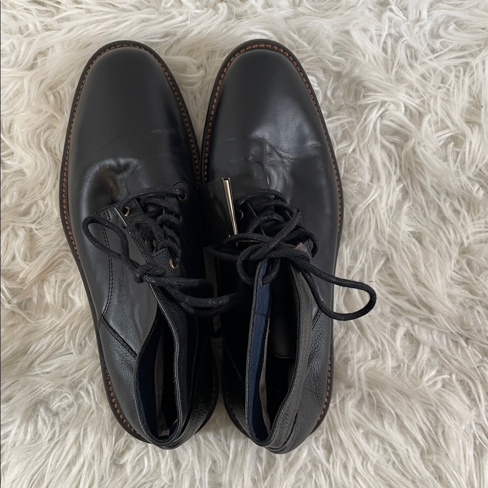 ARTURO CALLE Classic Leather Black High Top Lace Up Boots Size 41 NEW - Picture 5 of 13